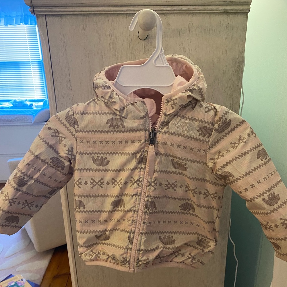 North face reversible winter coat